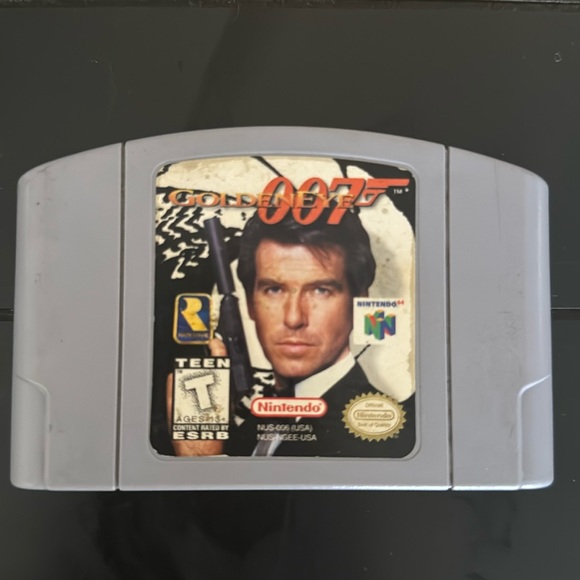 Nintendo 64 Retro 1997 Game Cartridge 007 Goldeneye James Bond .